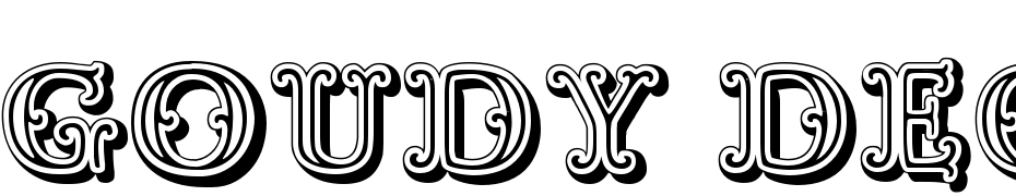 Goudy Decor Shodwn C Font Download Free